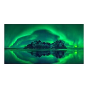 Vestrahorn im Polarlicht